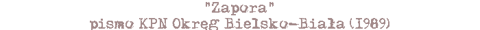 Zapora (Bielsko-Biała)